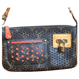 Clutch Louis Vuitton Marrom de Tecido Marrom