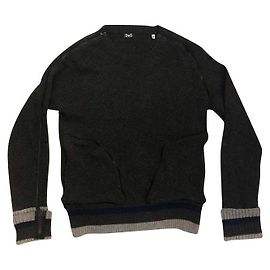 Pull Dolce & Gabbana en coton gris foncé Gris anthracite