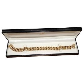 Vintage American mesh gold bracelet 18 K Gold hardware