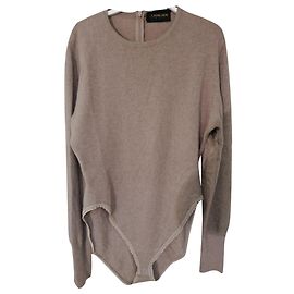 Donna Karan body en cachemire Beige