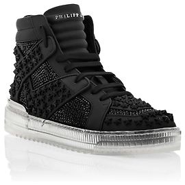 TÊNIS PHILIPP PLEIN HI-TOP ESTRELAS PRETAS Preto