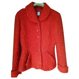 Kenzo-chaqueta de traje-Roja