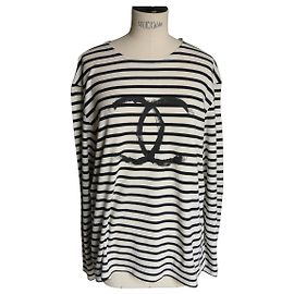 CHANEL UNIFORM Camiseta marinera de manga larga para hombre52 Crudo