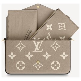 Louis Vuitton-LV Felicie Pochette Monogramm Riese-Grau