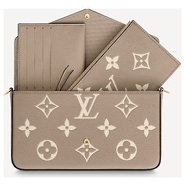 Louis Vuitton LV Felicie pochette monogramme géant Gris