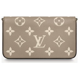 Louis Vuitton-Pochette LV Felicie monogram gigante-Grigio