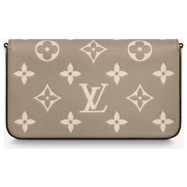 Louis Vuitton-LV Felicie pochette monogramme géant-Gris