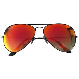 Ray-Ban Orange Aviator Sonnenbrille Orange