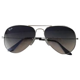 Ray-Ban Grey Aviator Sonnenbrille Anthrazitgrau