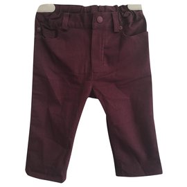 Christian Dior-Pants-Dark red