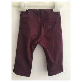 Christian Dior-Pants-Dark red
