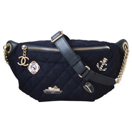 Chanel-Handbags-Dark blue