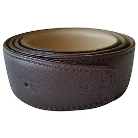 Hermès HERMES CUIR SEUL / LEATHER STRAP Brown Cream