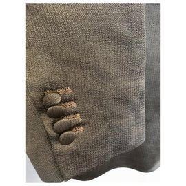 Fendi-Fendi Gold Bronze Blazer-Bronze