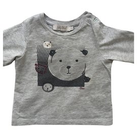 Christian Dior-Baby grey cotton T-shirt-Grey