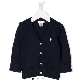 Ralph Lauren-Cardigan tricotado-Azul marinho