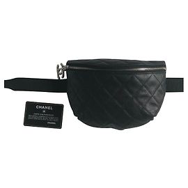 Chanel belt bag - waist bag - banana Black