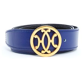 Hermès A COMPOSER LIFT T80 BLACK BLUE Noir Bleu Doré