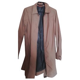 Trench Coat Prada de algodão e nylon Caramelo Caramelo