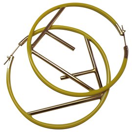 Fendi-Earrings-Yellow