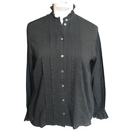 Soeur SISTER Camicia nera in cotone nuova condizione T36 Nero