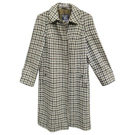 Burberry-Vintage Burberry Damenmantel in Irish Tweed t 42-Mehrfarben