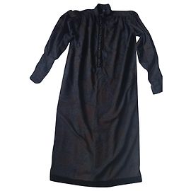 Emanuel Ungaro Parallel tunic dress wool grey brown Brown Dark grey
