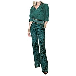 Balmain pour H&M Hose, Gamaschen Grün