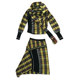 Jean Paul Gaultier Skirt suit Black Yellow