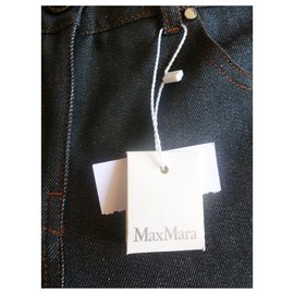Max Mara-Vaqueros de mezcla de algodón Max Mara-Negro