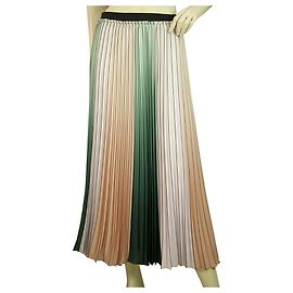 Ted Baker Multicolor Pleated Polyester Below Knee Long Calf Skirt size 1 Multiple colors