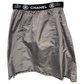 Chanel die Röcke Schwarz Grau