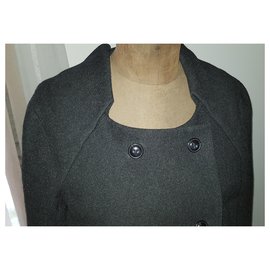 Chloé-Coats, Outerwear-Dark grey