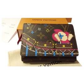 Louis Vuitton-Carteira Victorine. Coleção natal 2020-Gold hardware