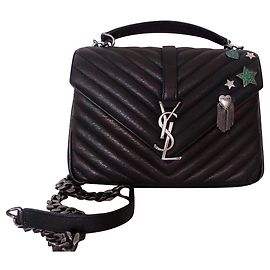 Bolso SAINT LAURENT College Pins de edición limitada Negro