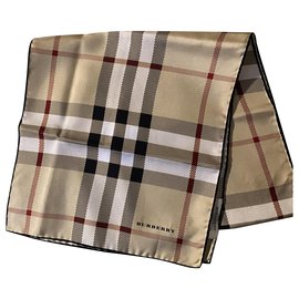 Burberry Sciarpe di seta Beige