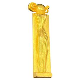 Broche Givenchy en métal doré Doré