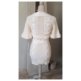 Fendi-Robes-Blanc cassé