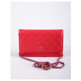 Chanel-WOC red leather-Red