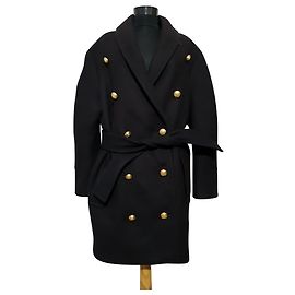 Balmain pour H&M Coats, Outerwear Black