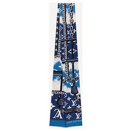 Louis Vuitton LV bandeau silk Blue