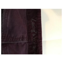Zadig & Voltaire-Corduroy pants-Purple