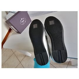 Prada Baby Nappa Schuhe Silber