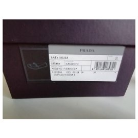Prada-Baby nappa shoes-Silvery