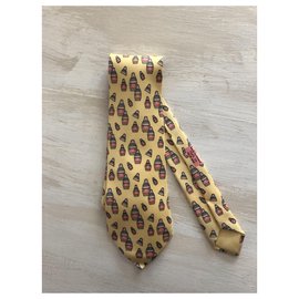 Hermès-laço de hermes-Amarelo