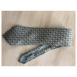 Hermès-hermes tie-Light blue