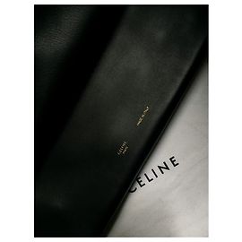 Pochette Céline trio en cuir noir Noir