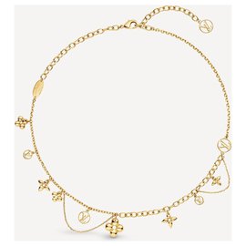 Louis Vuitton-LV Halskette blüht-Gold hardware
