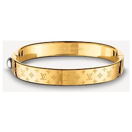 Louis Vuitton LV nanogram cuff new Golden