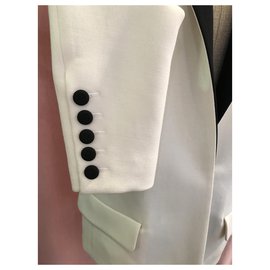 Autre Marque-White and black Irfé jacket-White